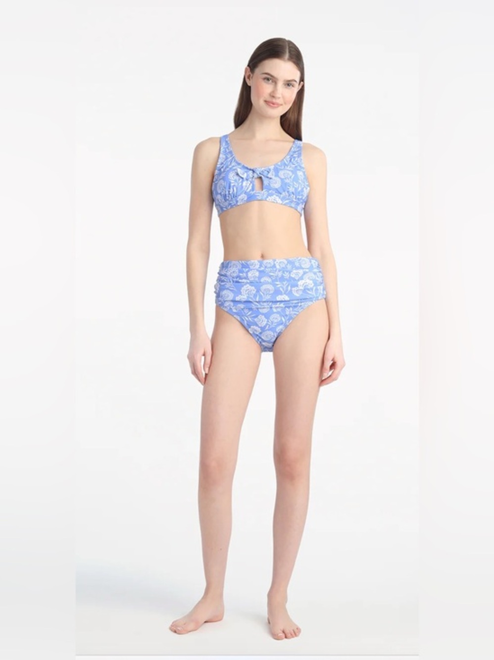 NEW…Draper James Blue Floral Two-Piece Bikini Set